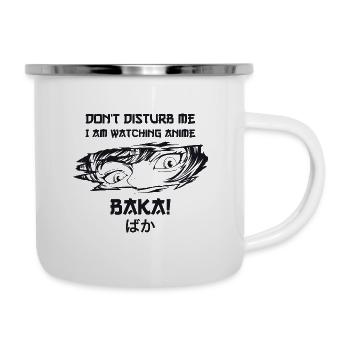Funny Baka - Anime - Emaille-Tasse - Weiß - Rechts