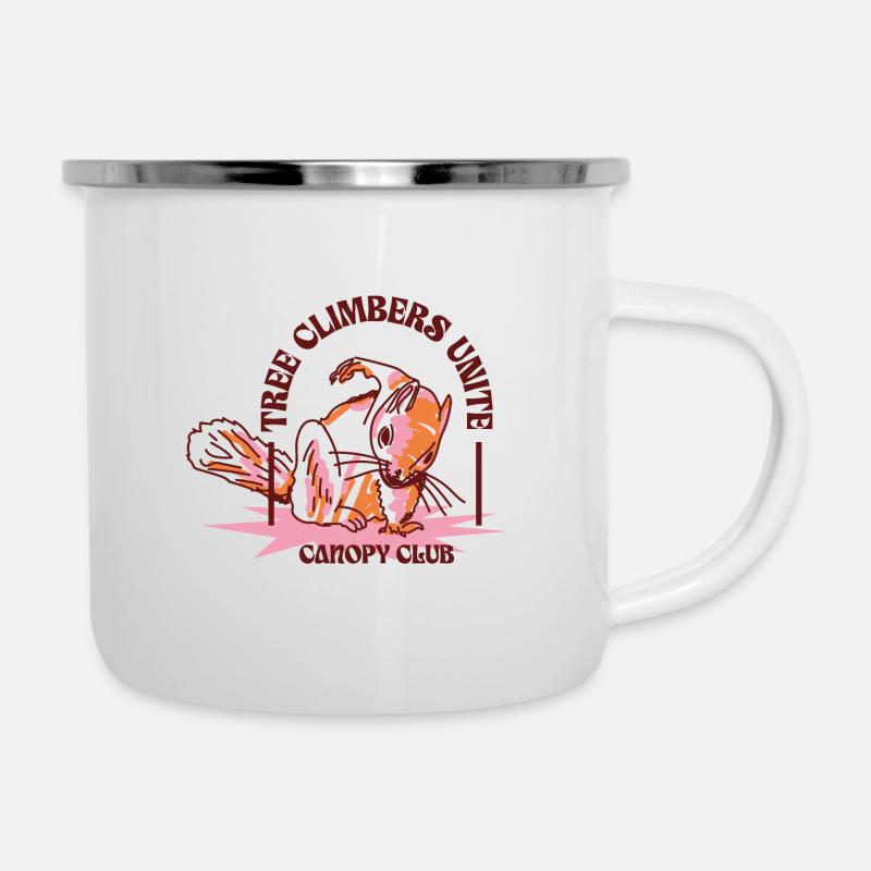 Tree climbers unite - Camper Mug - white