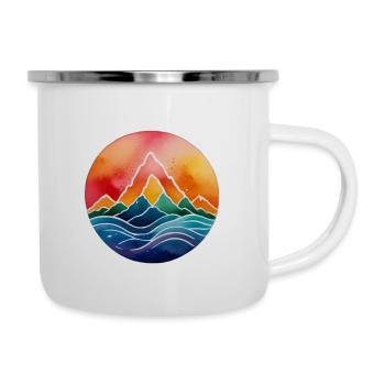 In love with the mountains - Camper Mug - white - Right