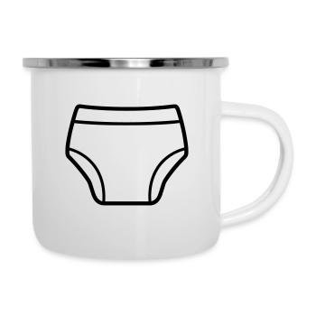 Schicht - Emaille-Tasse - Weiß - Rechts