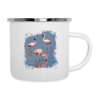 Flamingos - Flamingo - Africa - Safari - Kenya - Camper Mug - white - Right