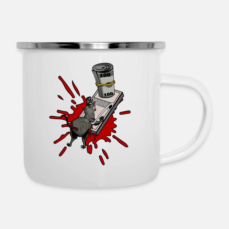 RAT TRAMP - Tasse émaillée - blanc