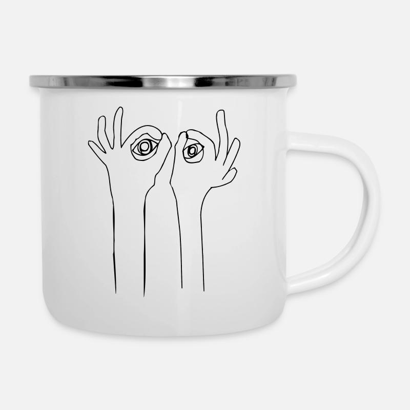 yeuxdeux annaneumann - Tasse émaillée - blanc