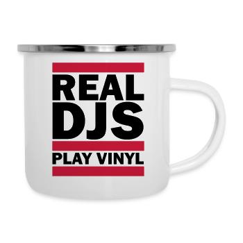 Real DJS PLAY VINYL - Camper Mug - white - Right
