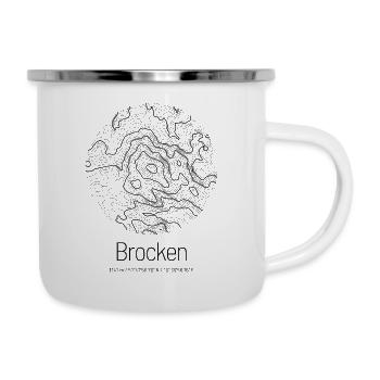 Brocken | Landkarte Topografie Design - Camper Mug - white - Right