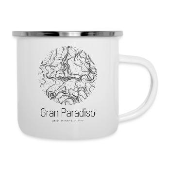 Gran Paradiso | Map topography design - Camper Mug - white - Right