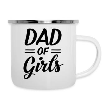 Dad Of Girls - Tasse émaillée - blanc - Droite