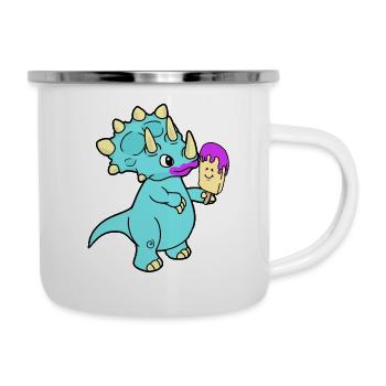Dino Hunger Ice Fantasy Enfants Bébé - Tasse émaillée - blanc - Droite