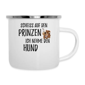 Hütehunde Hütehund Hunde Hund Hündchen Hundi - Emaille-Tasse - Weiß - Rechts