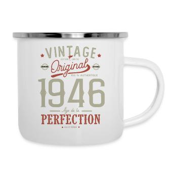 Age of Perfection1946, birthday 76 years - Camper Mug - white - Right