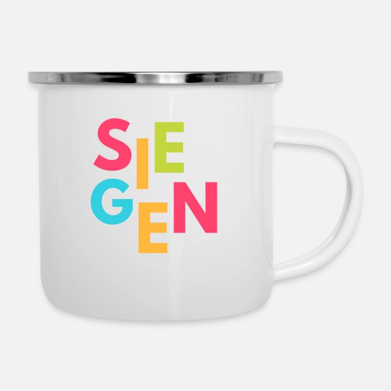 Siegen - Siegerland Design du quartier Siegen - Tasse émaillée - blanc