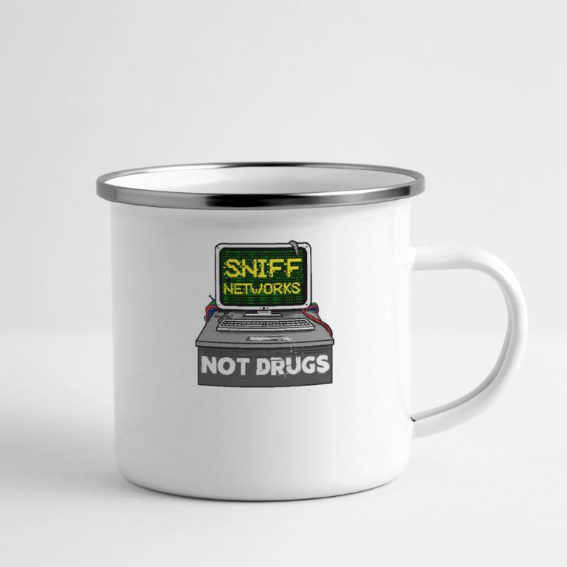 Programmierer Code Informatik Hacker CMD Geschenk Emaille-Tasse