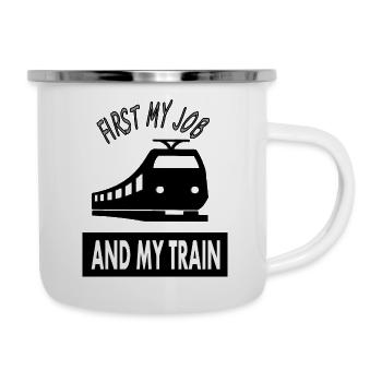 Train driver train driving train driver saying train driver - Camper Mug - white - Right