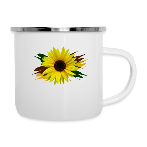 Sonnenblume, Sonnenblumen, Blume, floral, blumig - Emaille-Tasse