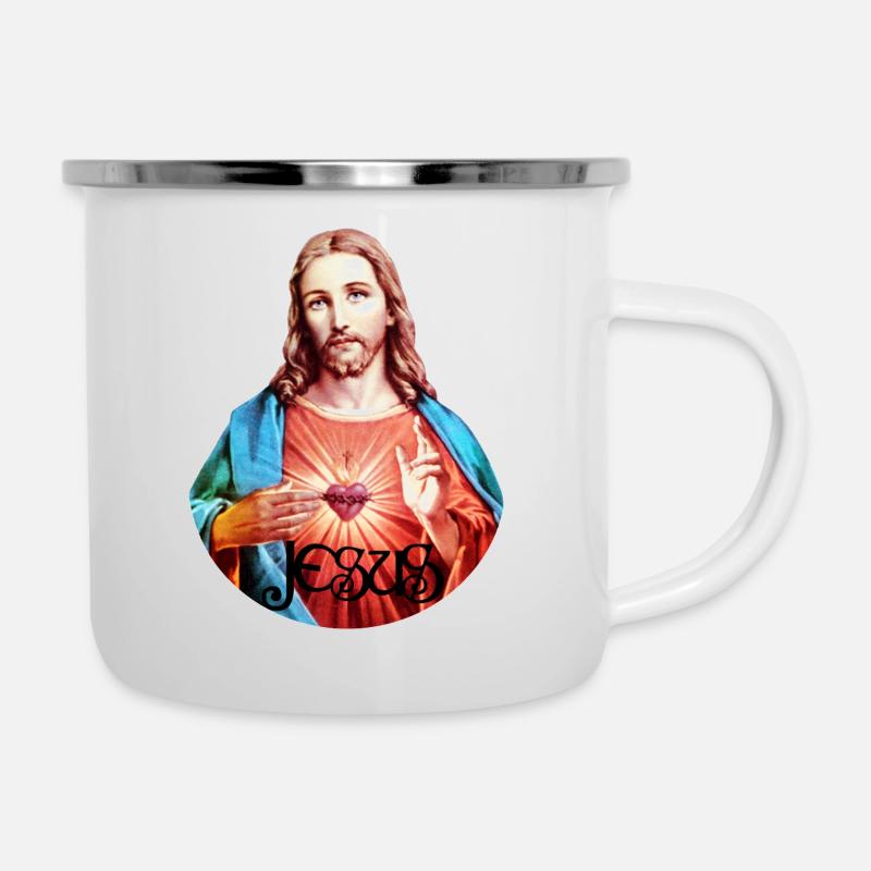 Jesus Christ Jesus Christus - Camper Mug - white
