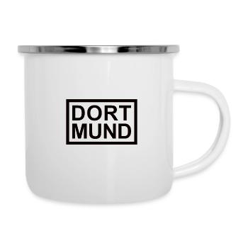 Dortmund - Tasse émaillée - blanc - Droite