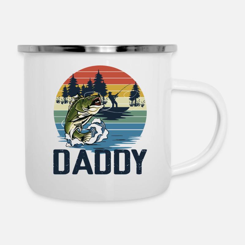 Fishing Daddy Matching - Camper Mug - white