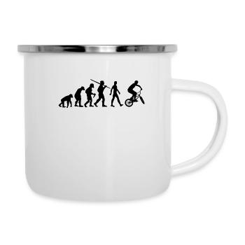 BMX Evolution BMX Roue - Tasse émaillée - blanc - Droite