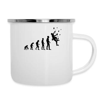 Climber Evolution Salle d’escalade - Tasse émaillée - blanc - Droite