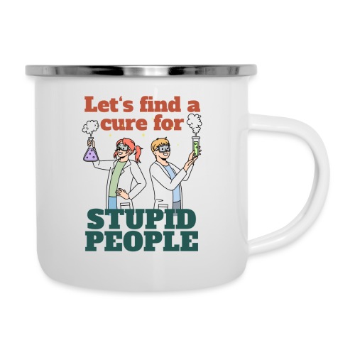 Find a cure - Emaille-Tasse