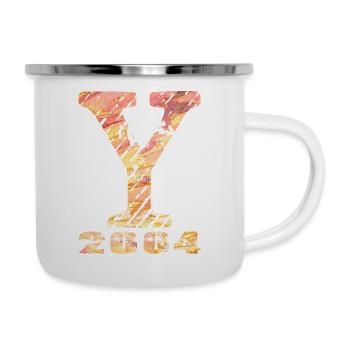 Y 2004 Nom Année de naissance Cadeau - Tasse émaillée - blanc - Droite
