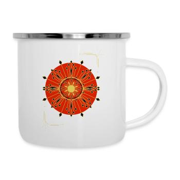 Soleil - Tasse émaillée - blanc - Droite