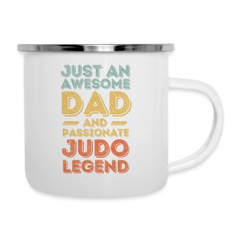 Dad Judo retro - Camper Mug - white - Right