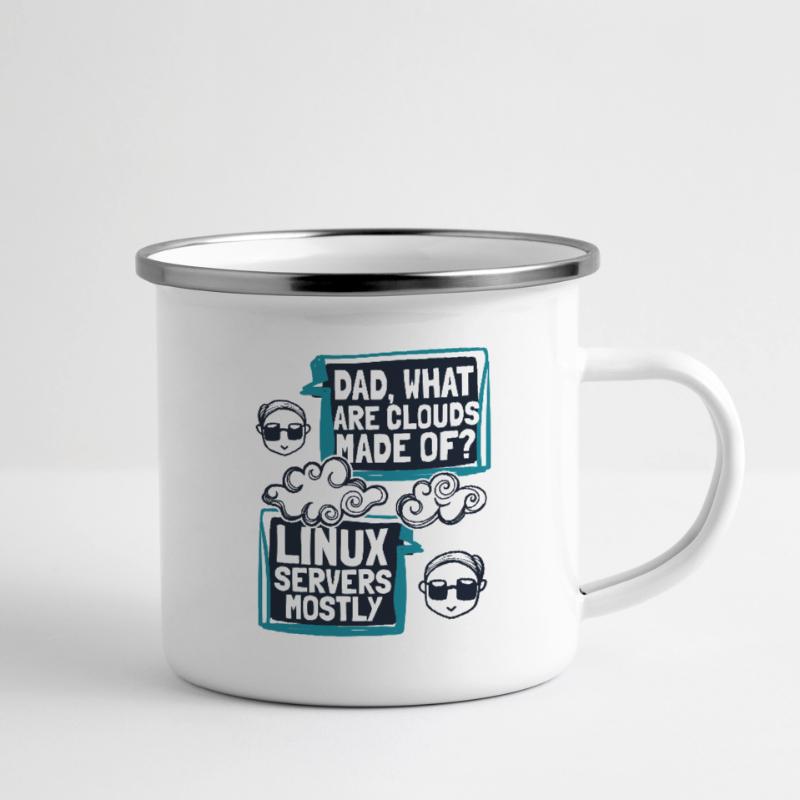 Papa quels sont les clouds faits de Developer Coder Tasse émaillée
