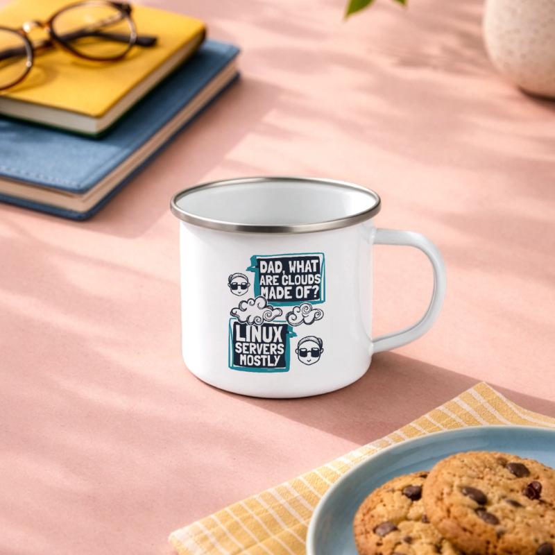Papa quels sont les clouds faits de Developer Coder Tasse émaillée