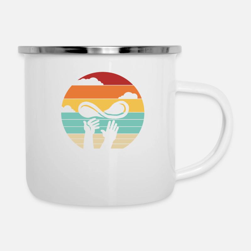 Retro Pizza Plateau Pizza Pizza Four Pizza Lover - Tasse émaillée - blanc