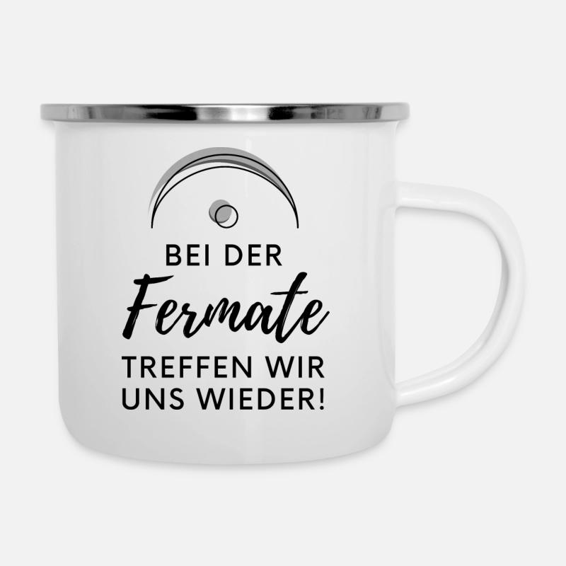 Fermate - Emaille-Tasse - Weiß