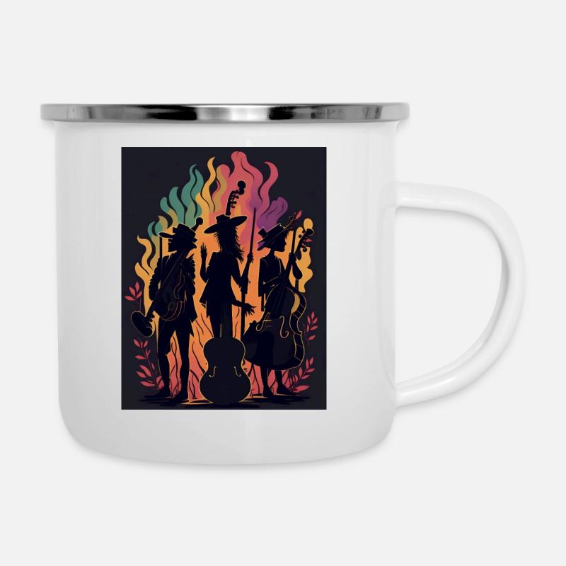 The Musical Flame - Camper Mug - white