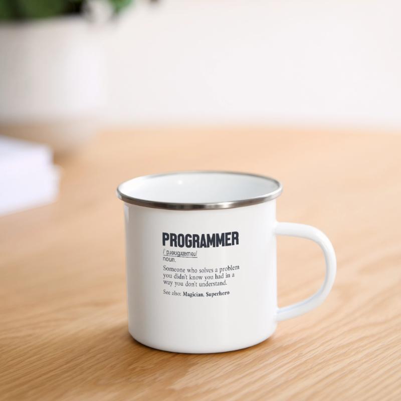 Programmer Definition Softwareentwickler Coder Emaille-Tasse