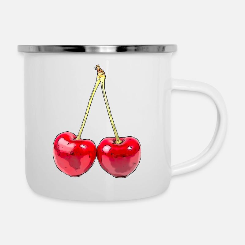 Cherry - Camper Mug - white
