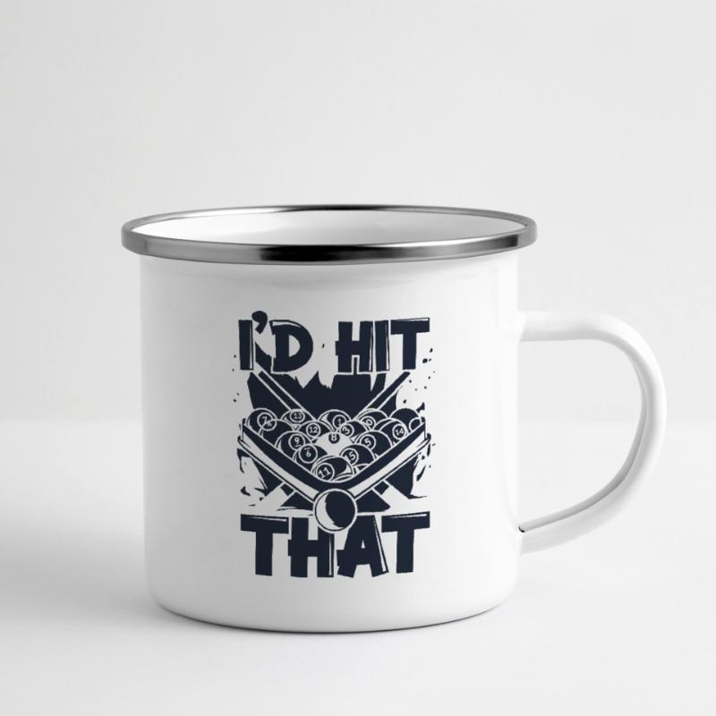 J’avais frappé ce billard de billard Tasse émaillée