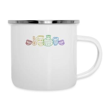 Pottery LGBT Rainbow Hobby Pottery Pro Wheel - Camper Mug - white - Right