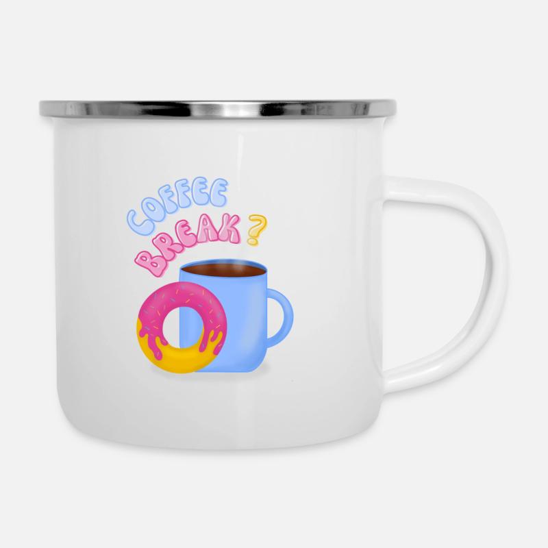 Coffee Break? - Camper Mug - white