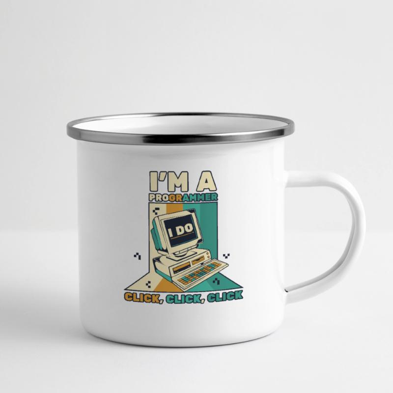 I'm A Programmer Click Softwareingenieur Coder Emaille-Tasse