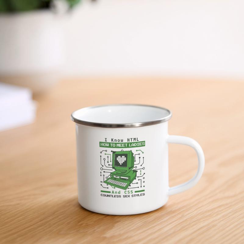 Je sais HTML comment rencontrer Ladies Developer Coder Tasse émaillée