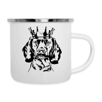 Bavarian Mountain Hound Krone Wilsigns - Camper Mug - white - Right