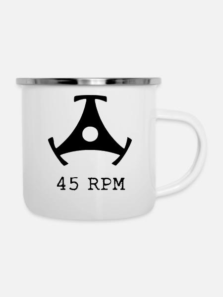 Shirtdesign Puck - Emaille-Tasse - Weiß