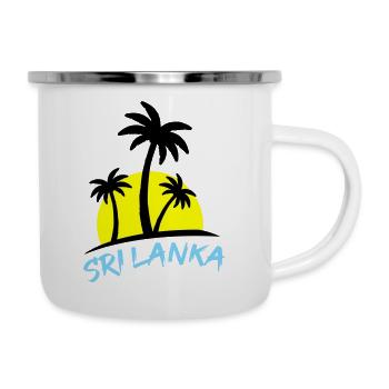 sri lanka - Emaille-Tasse - Weiß - Rechts