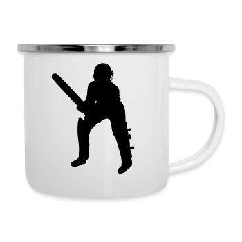 Cricket Batsman Batter - Camper Mug - white - Right