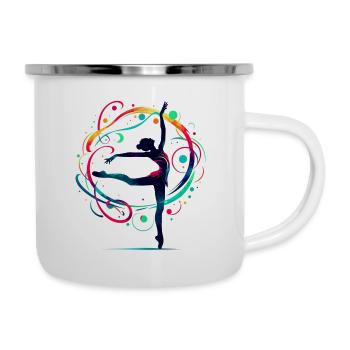 Dance - Emaille-Tasse - Weiß - Rechts