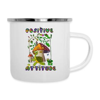 Animaux - Tasse émaillée - blanc - Droite