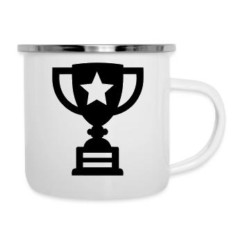 trophée - Tasse émaillée - blanc - Droite