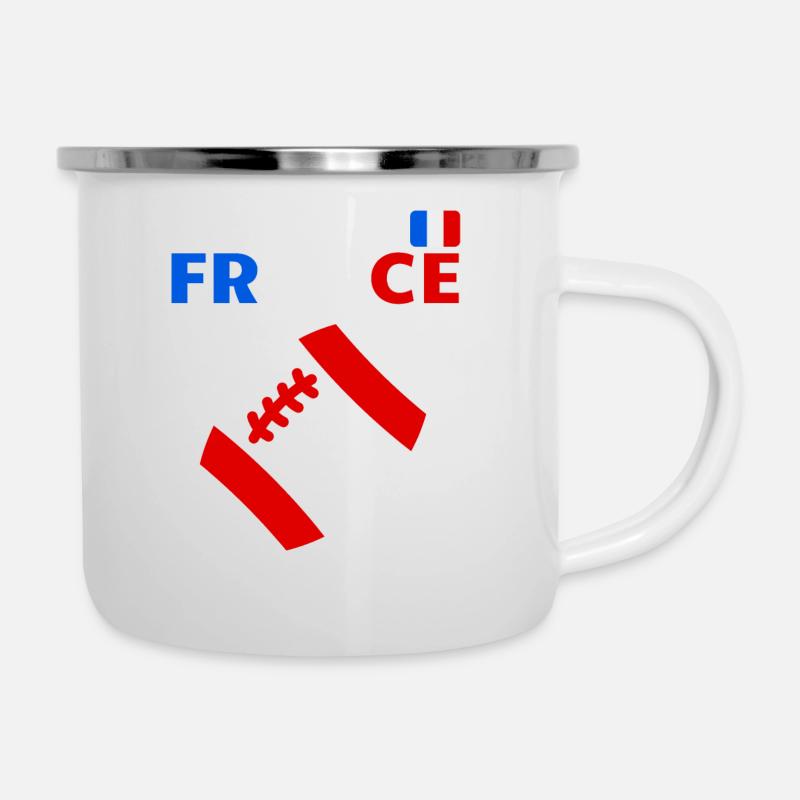 france supporteurs rugby supporteurs,rugbyfans - Tasse émaillée - blanc