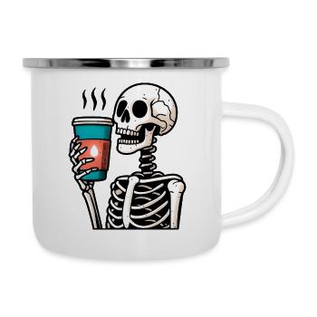 Caffé Os Tee - Emaille-Tasse - Weiß - Rechts