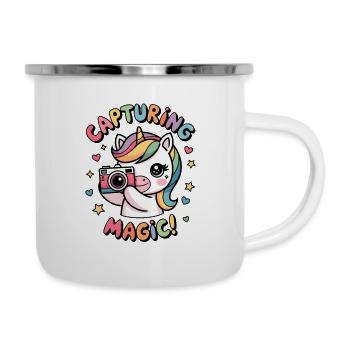Magie einfangen! - Emaille-Tasse - Weiß - Rechts