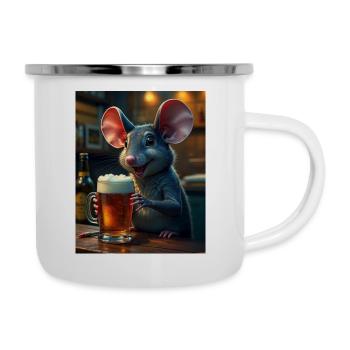 Didimaus69 - Emaille-Tasse - Weiß - Rechts